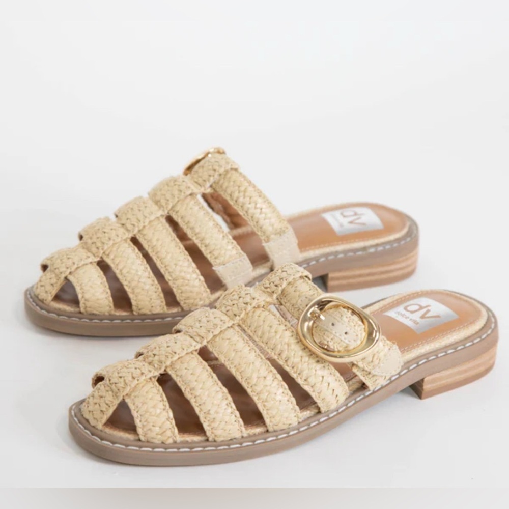 DV by Dolce Vita Fyona Women's Beige Woven Fisherman Sandals